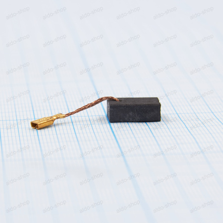 Щетка электроугольная (графитовая) 5*10*14мм, провод, клемма ножевая мама 2.8мм