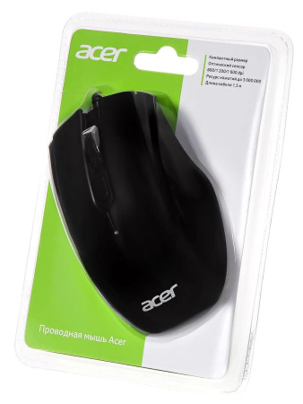 Мышь USB Acer OMW020 черный оптическая (1600dpi) USB (4but) (ZL.MCEEE.004)