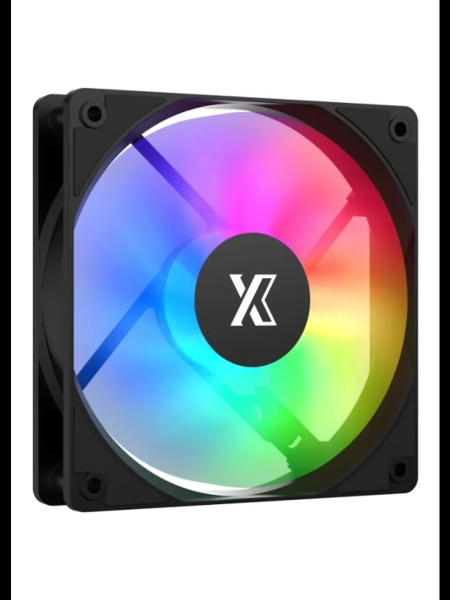 Кулер в корпус 120х120х25 XASTRA FC120B ARGB Black reverse (600-1500prm/4pin/PWM/57CFM/26дБ/ARGB) box [FC120-1BA-SRX-GL]