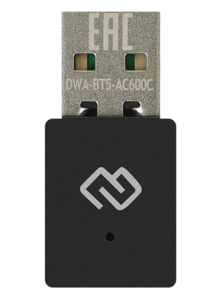 Адаптер WI-FI+ Bluetooth USB Digma DWA-BT5-AC600C AC600 150+433_Mbps 802.11n/ac/ax 2.4 ГГц, 5 ГГц, Bt5.0