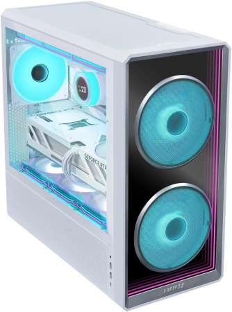 Корпус Lian-Li Lancool 217 Inf белый без БП ATX 9x120mm 2x140mm 2xUSB3.0 audio bott PSU
