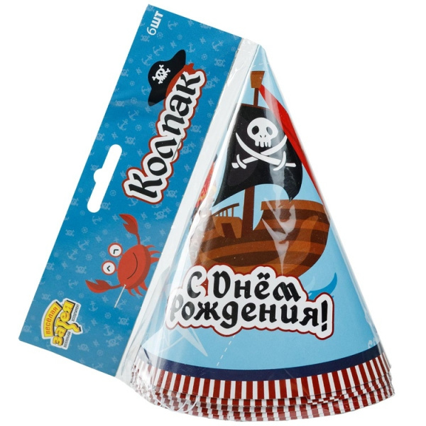 Набор колпаков Пиратский корабль 6шт. (1501-6140) 