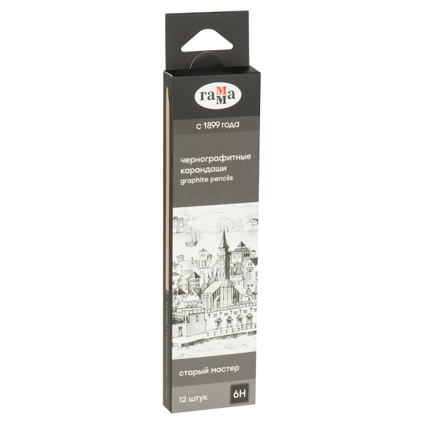 Карандаш ч/гр. Гамма "Старый мастер" 6H (170322_6H)