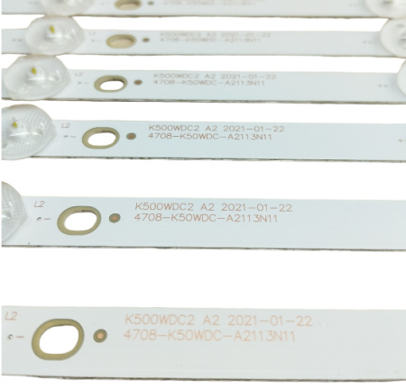 Подсветка матрицы 50" 4708-K50WDC-A2113N11 9шт, 5LED, 485, Philips 50PUT6000 Telefunken TF-LED50S51T