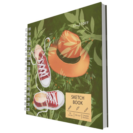 Скетчбук 50л., 165*165мм, Канц-Эксмо "Лето", 100г/м2 (ТС505446)