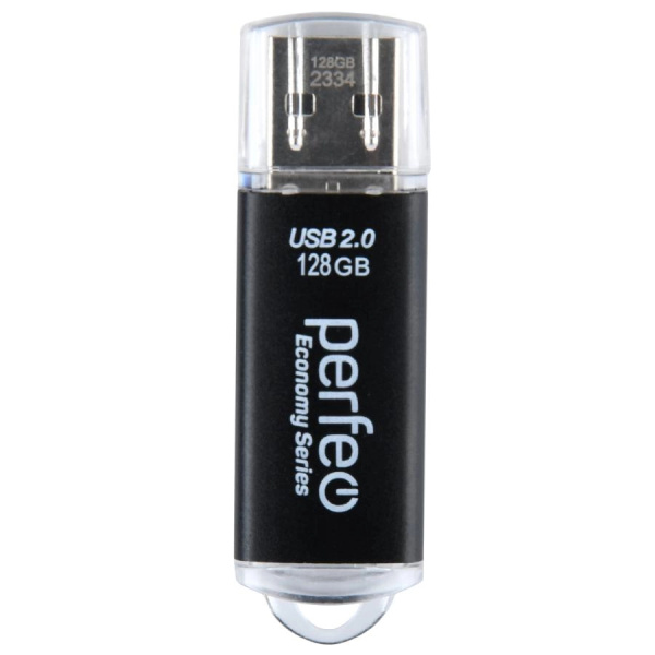 Флеш-накопитель USB2.0 128Gb Perfeo E01 (PF-E01B128ES) Черный