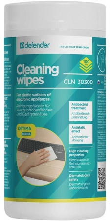 Салфетки_чистящие DEFENDER CLN30300 для поверхностей 100 шт