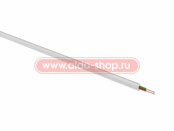 Кабель телефонный ШТЛП-2 Cu, Rexant 01-5001, метражом, белый
