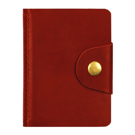 Визитница OfficeSpace на 18 визиток, кожа, красный (312565)