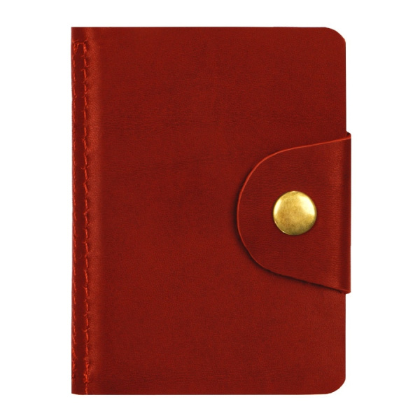 Визитница OfficeSpace на 18 визиток, кожа, красный (312565)