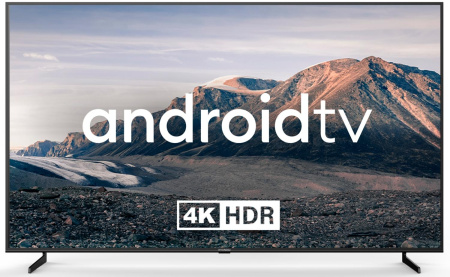 Телевизор LED Hyundai 85" H-LED85BU7007 Android TV Metal черный/черный 4K Ultra HD 60Hz DVB-T DVB-T2 DVB-C DVB-S DVB-S2 USB WiFi Smart TV