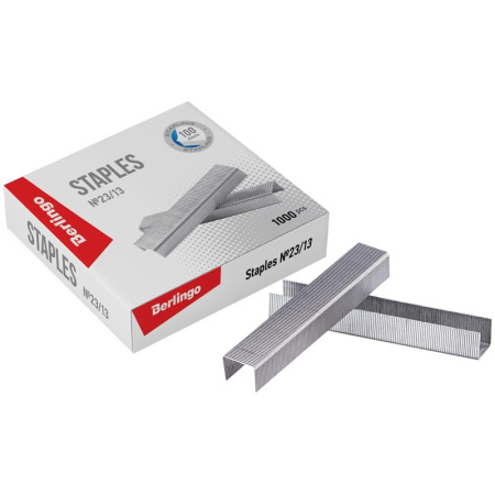 Скобы №23/13 BERLINGO 1000шт., оцинкованные (DSk_23130)