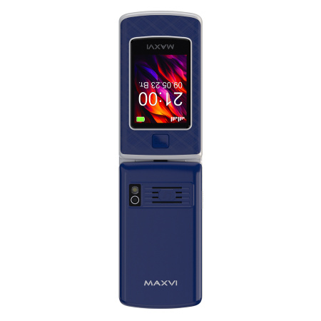 Сотовый Maxvi E28 Blue 2sim/2.8+2.4"/320*240/microSD/0.3МП/Bt/раскладушка