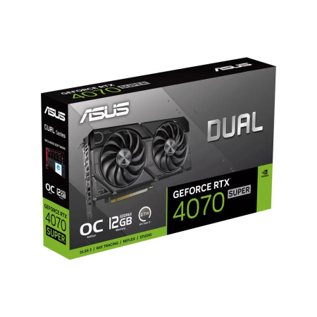 Видеокарта GeForce RTX4070 SUPER ASUS DUAL EVO OC GDDR6X,192bit,HDMI,3DP (DUAL-RTX4070S-O12G-EVO) ret