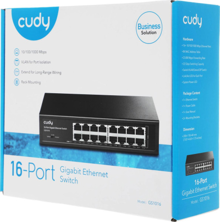 Коммутатор CUDY GS1016 16-ports 10\100\1000_Mbps