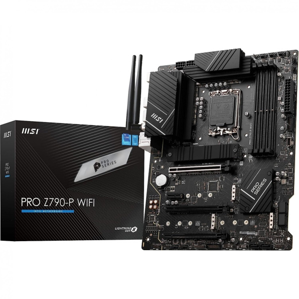 Мат.плата S1700 Z790 MSI PRO Z790-P WIFI (ATX,4DDR5,4M.2,3PCI-E16,PCI-E,DP,HDMI,PC7000) [MSI PRO Z790-P WIFI]