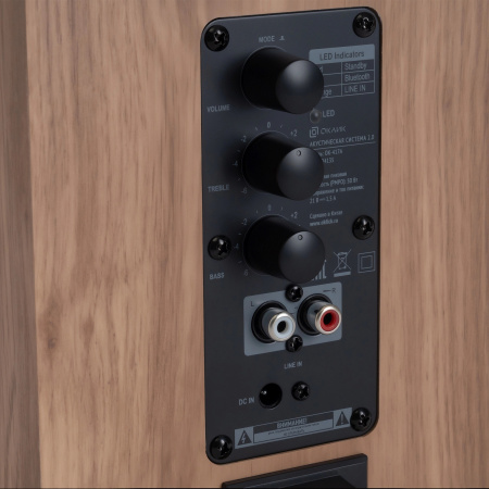 Актив.колонки 2.0 Оклик OK-417A 40Вт,питание от сети, Bluetooth, светлое дерево