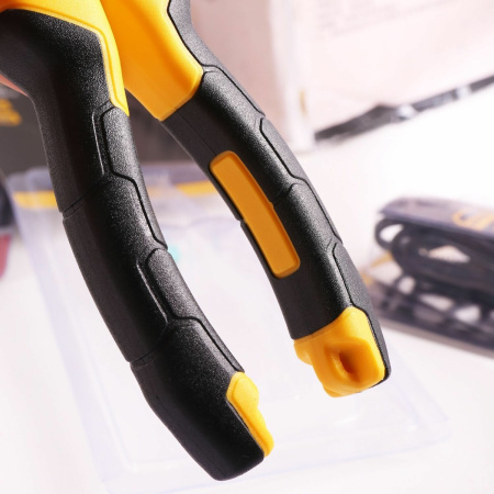 Пассатижи 160мм, Deli DL2006, 54..62HRC, двухкомпонентная рукоять