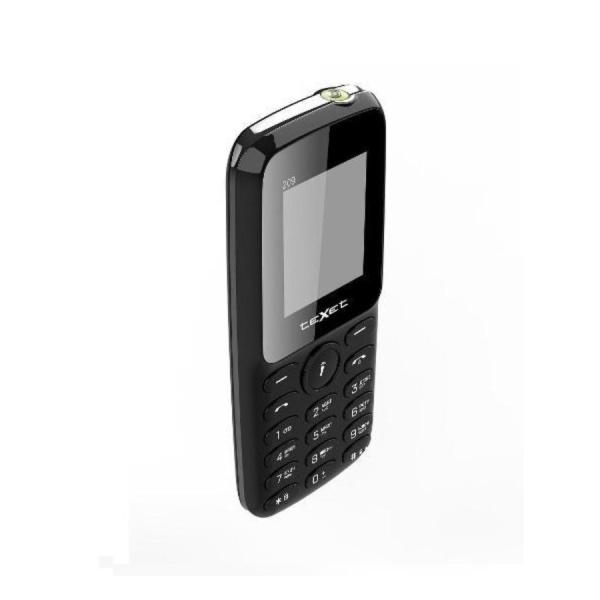 Сотовый Texet TM-209 Black 2sim/1.77"/160*120/microSD/32Mb/1800мАч/моноблок
