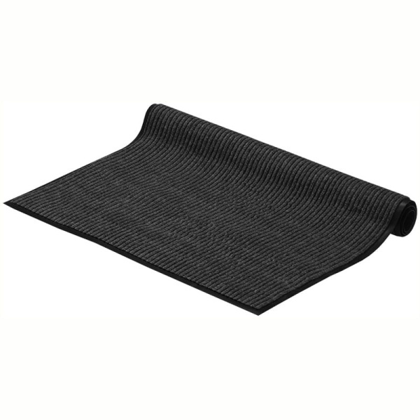 Коврик входной влаговпитывающий, ворсовый, ребристый OfficeClean, 90*120 см, серый (285743)