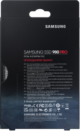 SSD-накопитель M.2 250Гб Samsung 980 PRO [MZ-V8P250BW](Samsung Elpis,V-NAND 3-bit MLC,NVMe,6400/2700