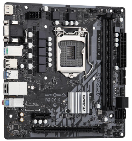 Мат.плата S1200 H510 ASRock H510M-HVS R2.0 (mATX,2DDR4,4SATA3,VGA,HDMI,PC3200)