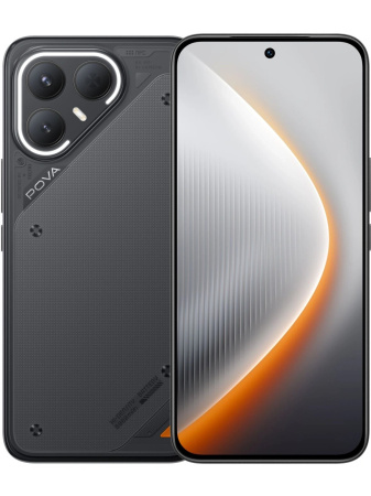 Смартфон Tecno POVA 7 Pro 5G 12Гб 256Гб Geek Black 6.78", OLED, 2720*1224, 4*2+4*2.5ГГц, 64+8Мп, 13Мп, 5G, 6000мАч, And 15