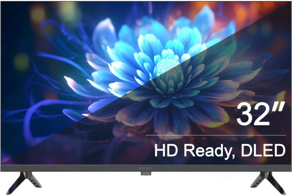 Телевизор LED Supra 32" STV-LC32LT0080W черный HD 60Hz DVB-T DVB-T2 DVB-C DVB-S DVB-S2 USB (RUS)