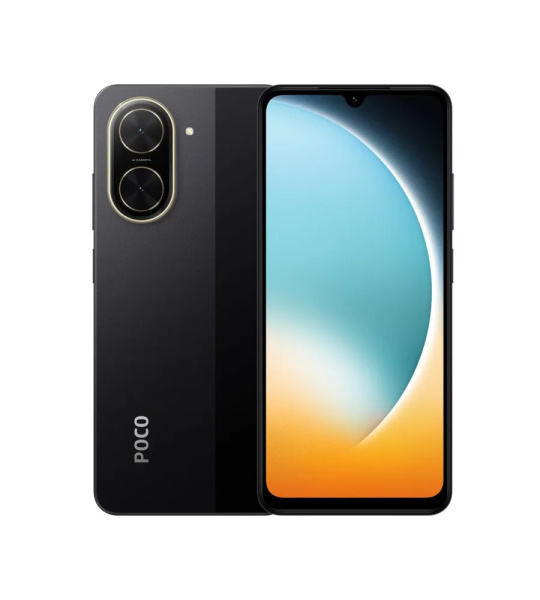 Смартфон POCO C71 4Гб 128Гб Black 6.88",IPS,1640*720, 8*1.8ГГц, 32+0.08МП, 8Мп, 4G, 5200мАч, And 15
