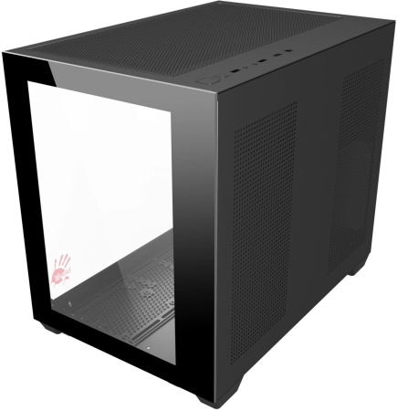 Корпус Bloody BD-CC108 черный без БП mATX 9x120mm 2xUSB3.0 audio bott PSU