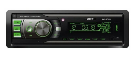 Автомагнитола Mystery MAR-878UC 1DIN, 4х50Вт, MP3, FM, SD, USB, AUX, ПДУ, съемная панель