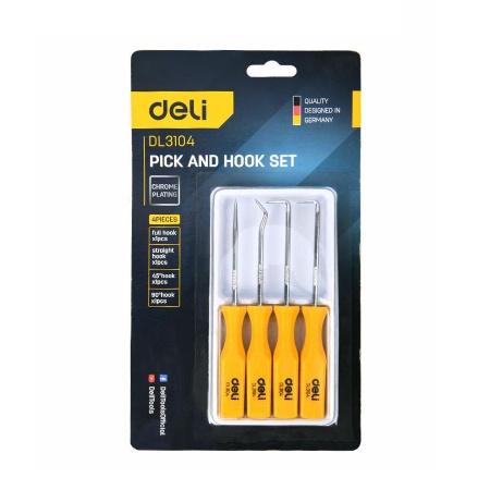 Крючки для слесарных работ Deli DL3104, набор 4штуки