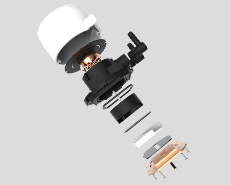 Система жидкостного охлаждения S115х/20XX/1200/1700/AMx ID-COOLING ZOOMFLOW 240X SNOW (250W/2*120mm/700-1500prm/ARGB/белая)