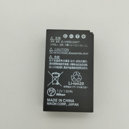 Аккумулятор для фотоаппарата Li-ion 7.2в, 1020мАч, совместимый с Nikon EN-EL20, Nikon 1 J1 J2 J3 Coolpix S1