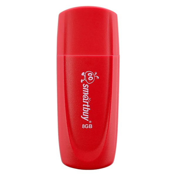Флеш-накопитель USB2.0 8GB SmartBuy Scout (SB008GB2SCR) красный