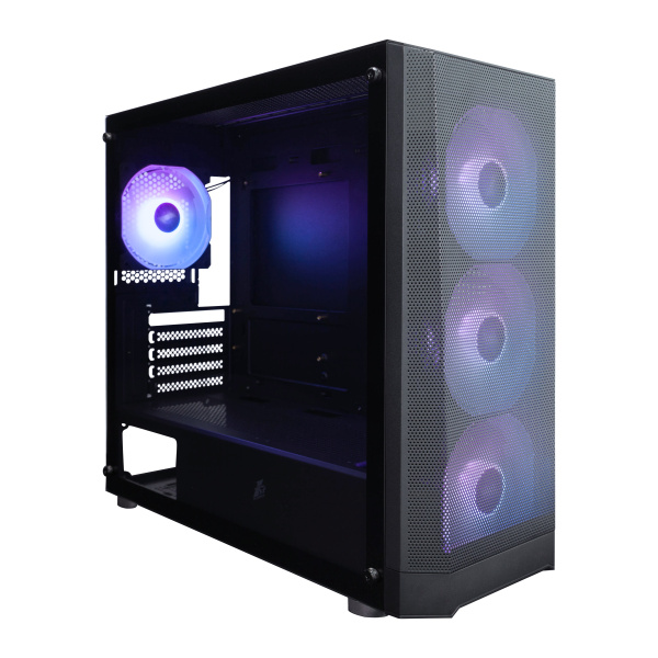 Корпус mATX Б_БП 1STPLAYER FD5-M ARGB Black (USB3.0, Audio, 4x120mm ARGB,черный)[FD5-M-BK-4F2(AP)]