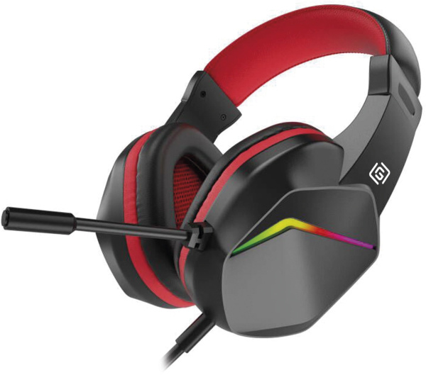 Игровая гарнитура Оклик HS-L335G полноразмерные, USB, кабель 1,8м, Black