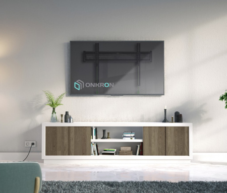 Кронштейн ONKRON NN16 черный, настенный, 43-85", до 68.2кг, от стены 29мм