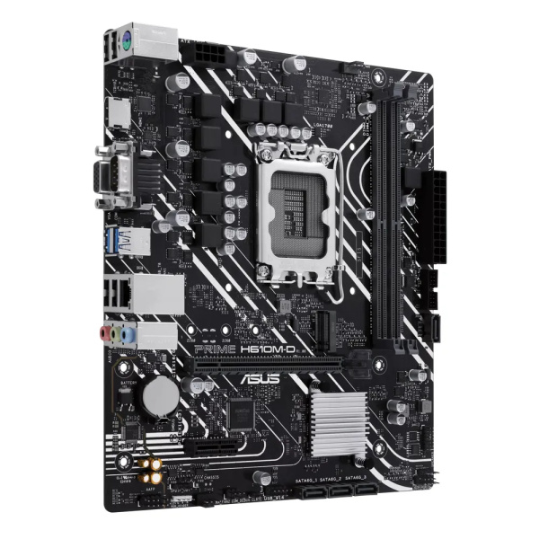 Мат.плата S1700 H610 Asus PRIME H610M-D (mATX,2DDR5,M.2,PCI-E16,PCI-E,4SATA3,VGA,HDMI,COM,PC5600)
