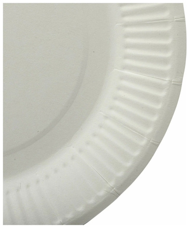 Одноразовая тарелка ЛАЙМА, D180, 100шт (608083)