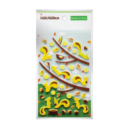 Декоративные наклейки, объемные "Животные" Hobby Time 2-141/06