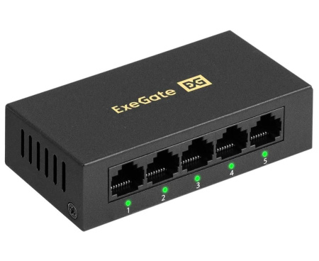Коммутатор ExeGate EDES-1005D 5-port 10\100_Mbps металлический корпус