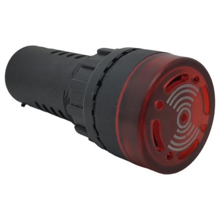 Сигнализатор светозвуковой AD16-22SM, 220в, d22мм, красный