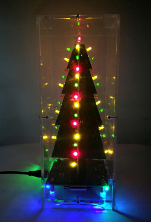 Радиоконструктор Музыкальная новогодняя ёлка, MP3, питание от USB, TJ-56-243