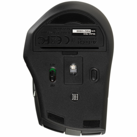 Мышь беспроводная A4Tech Fstyler FB35 оптическая 2000dpi, BT/Radio USB для ноутбука черный/зеленый