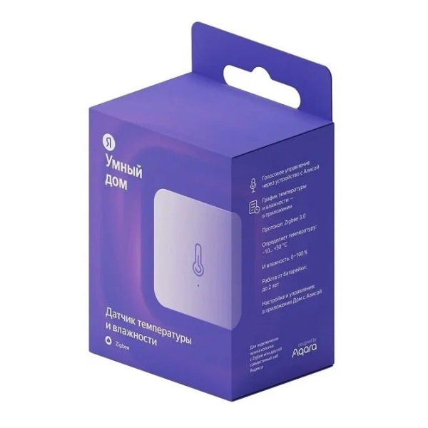 Датчик температуры и влажности умный Яндекс с Zigbee, YNDX-00523