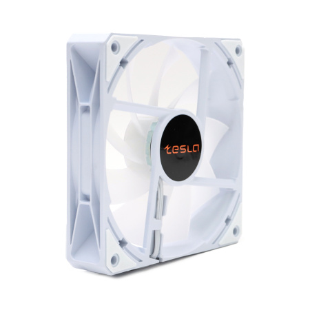 Кулер в корпус 120x120x25 TESLA RGB120 LW3 (hydrodynamic/1200rpm/3pin+molex/FRGB/белый)(набор из 3 кулеров)[TSL-120-LW3]