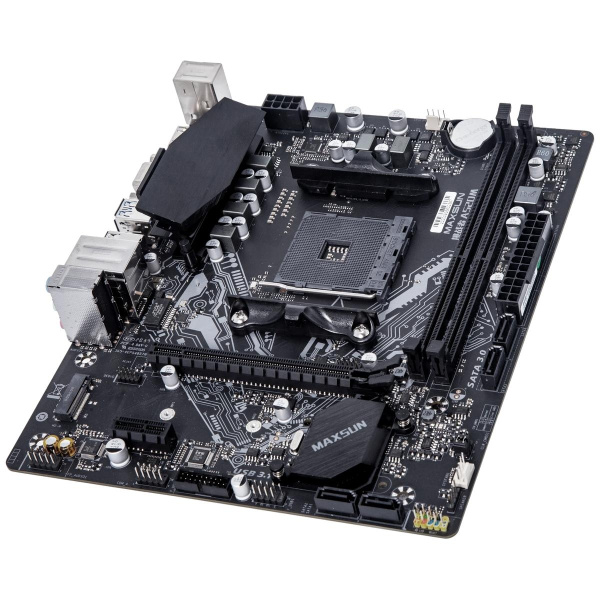 Материнская плата Maxsun MS-Challenger A520M A520, AM4, 2xDDR4, 1*PCIEx16, 1*PCIEx1, 1*M.2, 4*USB3.2Gen1, 6*USB2.0, 3*SATA3.0, 1G, VGA, HDMI, M-ATX, RTL