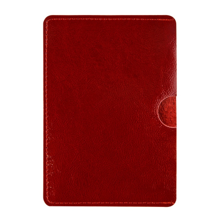 Обложка-карман для паспорта OfficeSpace, кожа, красный 311114