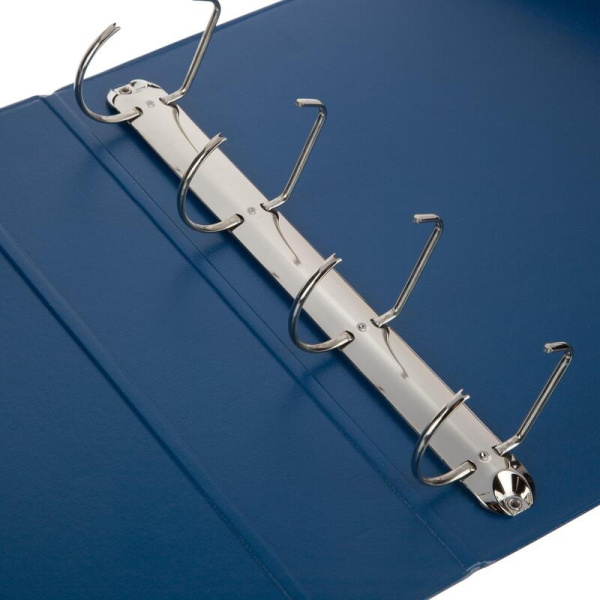 Папка 4 кольца Attache 75мм, синяя (1937612)